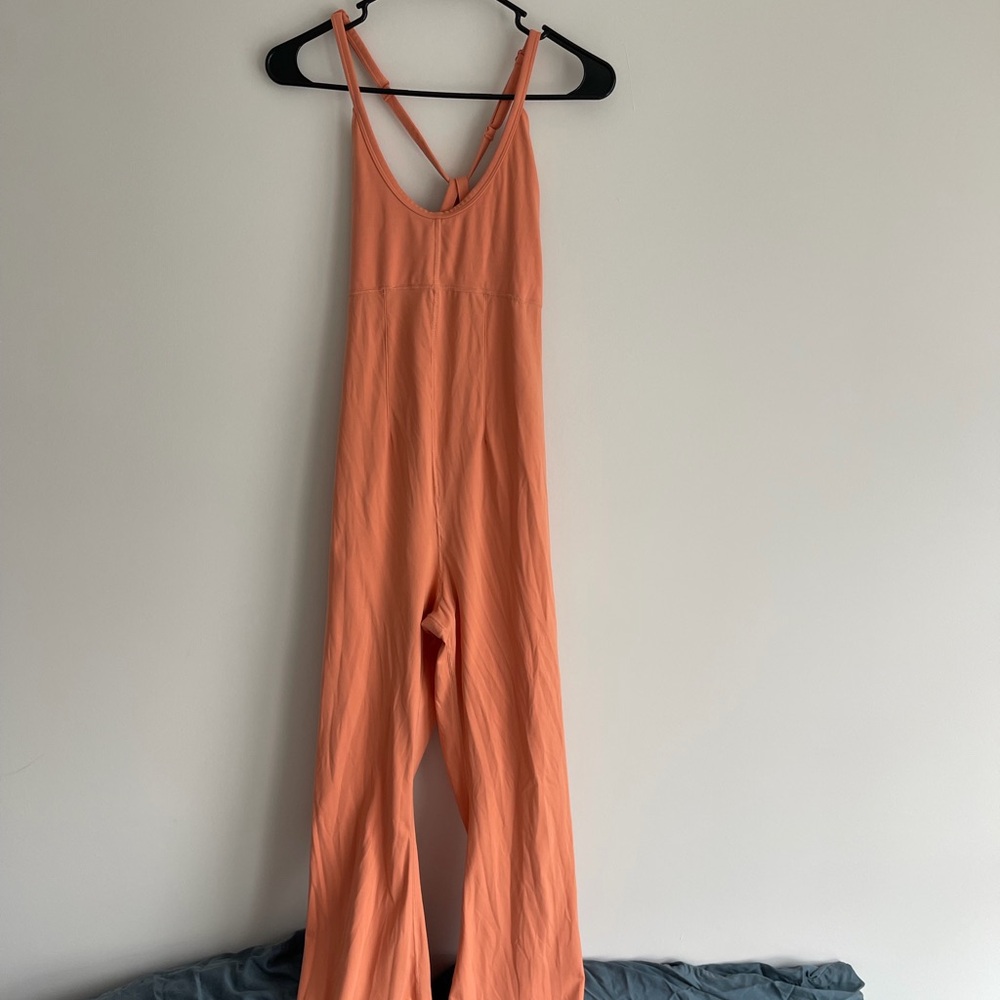 Free People Women's Orange Jumpsuit size: Large